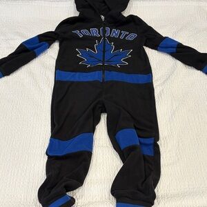 Funsie Onezie Kids Black and Blue Toronto Maple Leafs
